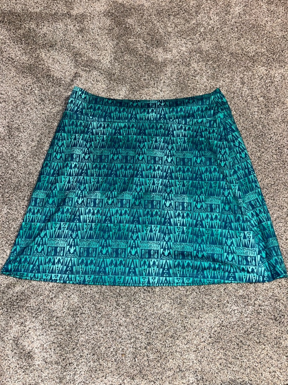 Patagonia Hiking Skirt Womens Teal Graphic Skirt Fishing Tech Outdoors Euc